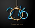 2016 Happy New Year Background for your Christmas Flyers Royalty Free Stock Photo