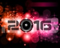 2016 Happy New Year Background for your Club Parties