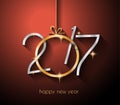 2017 Happy New Year Background for your Flyers and Greetings Card Royalty Free Stock Photo