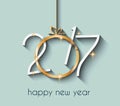 2017 Happy New Year Background for your Flyers and Greetings Card Royalty Free Stock Photo