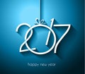 2017 Happy New Year Background for your Flyers and Greetings Card. Royalty Free Stock Photo