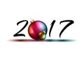 2017 Happy New Year Background for your Flyers and Greetings Card Royalty Free Stock Photo