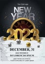 2023 Happy New Year Background for your Flyers and Greetings Card or new year themed party invitation. abstract vector Royalty Free Stock Photo