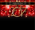 2017 Happy New Year Background for your Seasonal Flyers Royalty Free Stock Photo