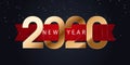 2020 Happy New Year Background for your Seasonal Flyers and Greetings Card or Christmas themed invitations. Happy New Royalty Free Stock Photo