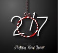 2017 Happy New Year Background for your Seasonal Flyers Royalty Free Stock Photo