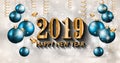 2019 Happy New Year Background for your Seasonal Flyers and Greetings Card