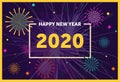 2020 Happy New Year Background for your Seasonal Flyers and Greetings Card or Christmas themed invitations Royalty Free Stock Photo