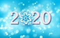 2020 Happy New Year Background for your Seasonal Flyers and Greetings Card or Christmas themed invitations.Vector Royalty Free Stock Photo