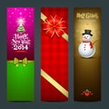 Happy New Year 2014 banner design Royalty Free Stock Photo