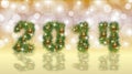 Happy New 2014 Year banner Royalty Free Stock Photo