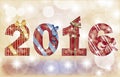 Happy New year 2016 banner, vector