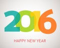 Happy New Year 2016 banner. Vector illustration