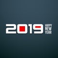 happy new year 2019 biground Royalty Free Stock Photo