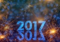 Happy New Year 2017 Royalty Free Stock Photo