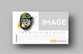 Happy new year 2020 Calenda - New Year Holiday design elements for holiday cards Royalty Free Stock Photo