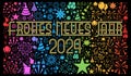 Happy new year 2024 called frohes neues jahr in German language