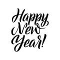Happy New Year Calligraphy. Royalty Free Stock Photo