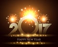 Happy New Year Card Design Royalty Free Stock Photo