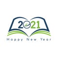 Happy 2021 new year card Royalty Free Stock Photo