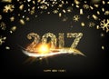 Happy new year card. Royalty Free Stock Photo