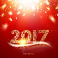 Happy new year card. Royalty Free Stock Photo