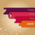 2014 Happy New Year Card Royalty Free Stock Photo