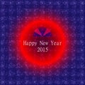 Happy new year 2015 card vector background Royalty Free Stock Photo