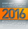 Happy new year card from the world Royalty Free Stock Photo
