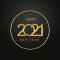 Happy 2021 new year card  for your seasonal holidays flyers, Royalty Free Stock Photo