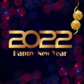 Happy new year 2022 celebration background Royalty Free Stock Photo
