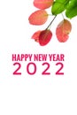 Happy New Year 2022 Celebration Card Royalty Free Stock Photo