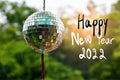 Happy New Year 2022 Celebration Card Royalty Free Stock Photo