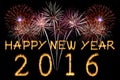 Happy New Year 2016. Royalty Free Stock Photo