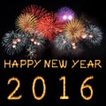 Happy New Year 2016. Royalty Free Stock Photo