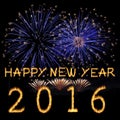 Happy New Year 2016. Royalty Free Stock Photo