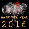 Happy New Year 2016. Royalty Free Stock Photo