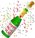 Happy New Year Champagne Royalty Free Stock Photo