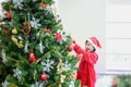 Happy new year. Children opening presents on Xmas eve. Merry Christmas and Happy new year Royalty Free Stock Photo