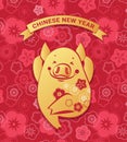 Happy new year, 2019, Chinese new year greetings, Year of the pig , fortune