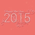 Happy New Year 2015. Christmas Background. Royalty Free Stock Photo