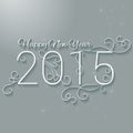 Happy New Year 2015. Christmas Background. Royalty Free Stock Photo