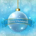 Happy New Year Christmas bauble Royalty Free Stock Photo