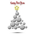 Christmas tree from golf balls