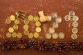 Happy New Year 2021 With Coins