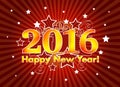 2016 Happy New Year Royalty Free Stock Photo