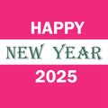 HAPPY NEW YEAR - Colourful font and background Royalty Free Stock Photo