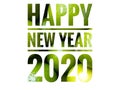 Happy new year 2020  concept for new year geeting card Royalty Free Stock Photo