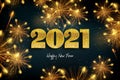 Happy New Year 2020 concept of greeting card Royalty Free Stock Photo