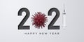 Happy new year 2021- coronavirus, covid 19